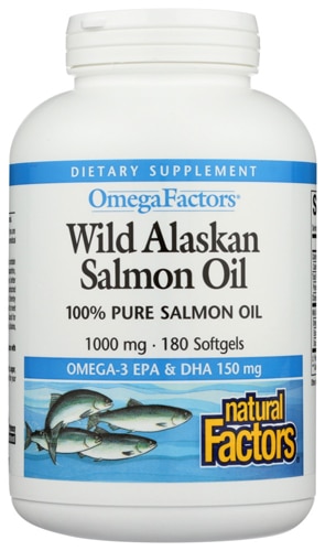 Natural Factors OmegaFactors Wild Alaskan Salmon Oil