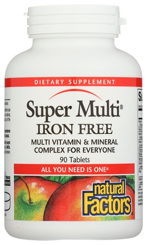 Natural Factors Super Multi Iron Free