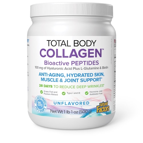 Natural Factors Total Body Collagen Bioactive Peptides Unflavored