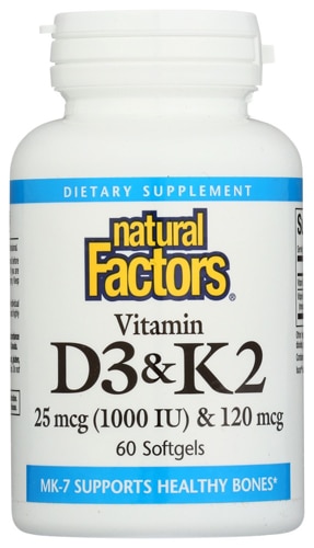 Natural Factors Vitamin D3 & K2