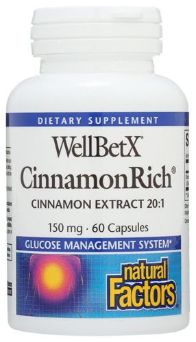 Natural Factors WellBetX® Cinnamon Extract