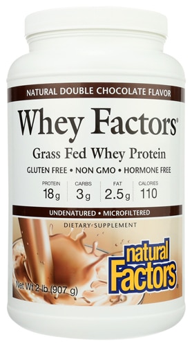 Natural Factors Whey Factors Natural Double Chocolate