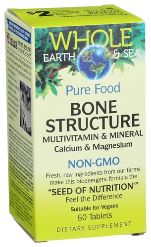 Natural Factors Whole Earth & Sea Bone Structure Multivitamin & Mineral