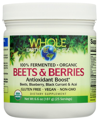 Natural Factors Whole Earth & Sea® Fermented Organic Beets & Berries Antioxidant Boost