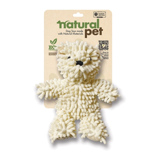 Natural Pet Eco-Friendly Plush Bear Squeaker Dog Toy