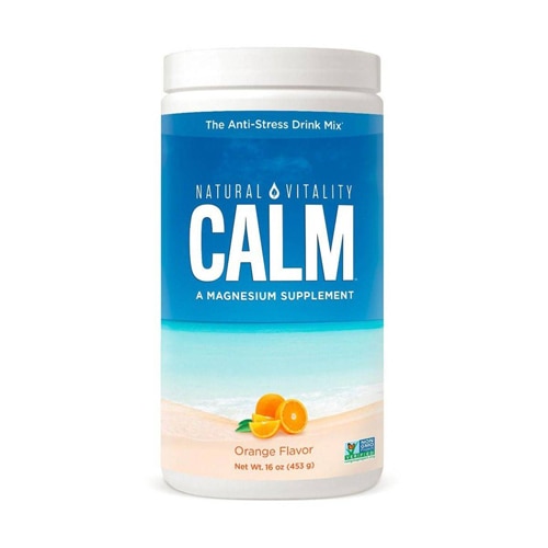 Natural Vitality Calm Anti-Stress Drink Mix Magnesium Supplement Orange