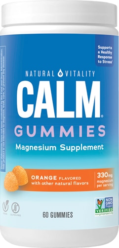 Natural Vitality Calm Gummies Orange