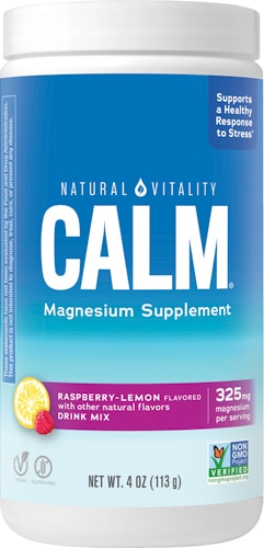 Natural Vitality Calm Magnesium Drink Powder Raspberry-Lemon