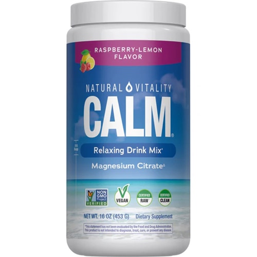 Natural Vitality Calm Magnesium Drink Powder Raspberry Lemon