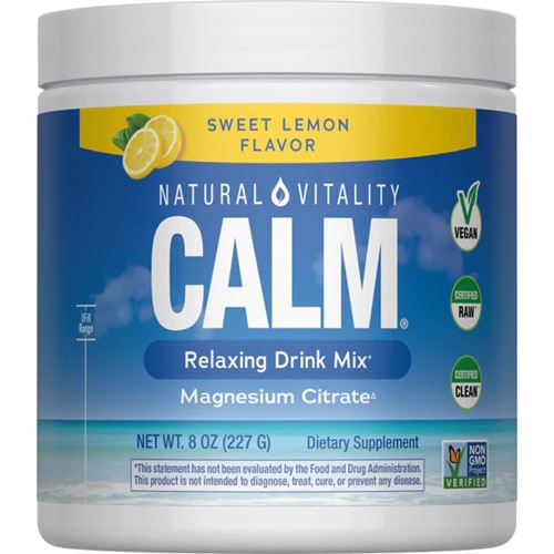 Natural Vitality Calm Magnesium Drink Powder Sweet Lemon