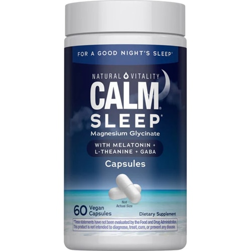 Natural Vitality Calm Sleep Magnesium Melatonin L-Theanine GABA