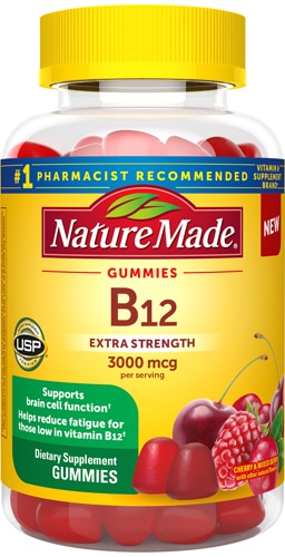 Nature Made B12 Extra Strength Gummies Cherry & Mixed Berry