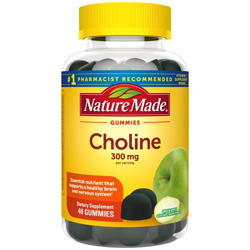 Nature Made Choline Gummies Green Apple