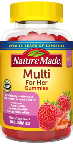 Nature Made Multi For Her Gummies Strawberry