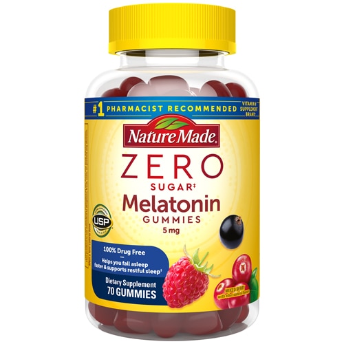 Nature Made Zero Sugar Melatonin Gummies