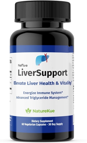 NatureKue LiverSupport Essential Liver Support Supplement for Natural Detox, Antioxidant & Energy