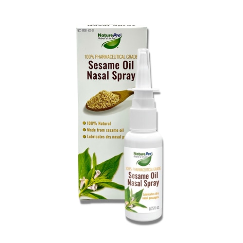 NaturePro Sesame Oil Nasal Spray – Moisturizes & Hydrates Nasal Passages