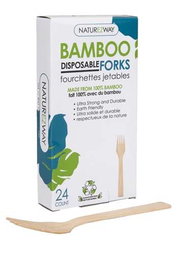 NatureZWay Forks Disposable Bamboo