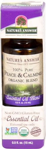 Nature's Answer 100% Pure Organic Essential Oil Blend Peace & Calming