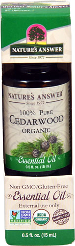 Nature's Answer 100% Pure Organic Essential Oil Cedarwood