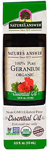 Nature's Answer 100% Pure Organic Essential Oil Geranium