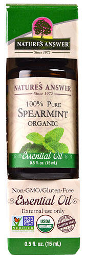 Nature's Answer 100% Pure Organic Essential Oil Spearmint