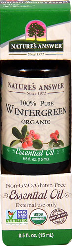 Nature's Answer 100% Pure Organic Essential Oil Wintergreen