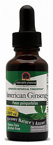 Nature's Answer American Ginseng Root Alcohol Free