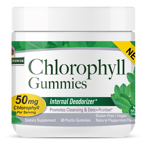 Nature's Answer Chlorophyll Gummies Natural Peppermint