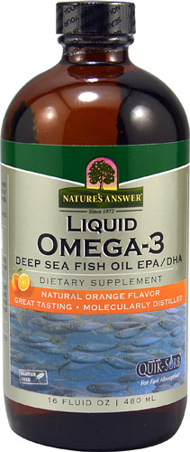 Nature's Answer Liquid Omega-3 Fish Oil Natural Orange