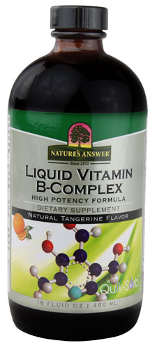 Nature's Answer Liquid Vitamin B-Complex Natural Tangerine