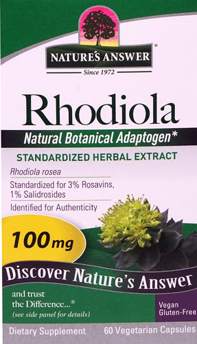 Nature's Answer Rhodiola Standardized Herbal Extract