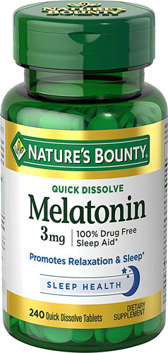 Nature's Bounty Quick Dissolve Melatonin Cherry