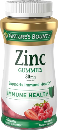 Nature's Bounty Zinc Gummies Mixed Berry