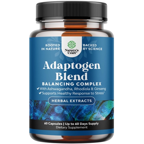 Nature's Craft Adaptogen Blend with Ashwagandha Rhodiola Rosea & Maca Root