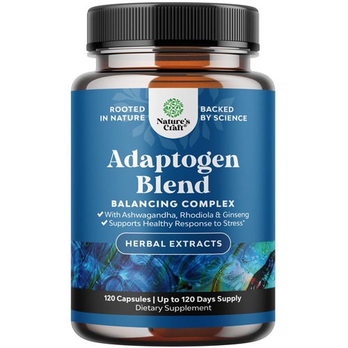 Nature's Craft Adaptogen Blend with Ashwagandha Rhodiola Rosea & Maca Root