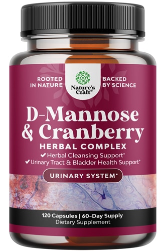 Nature's Craft D Mannose With Cranberry Supplement