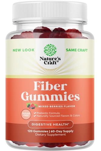 Nature's Craft Fiber Gummies Mixed Berry