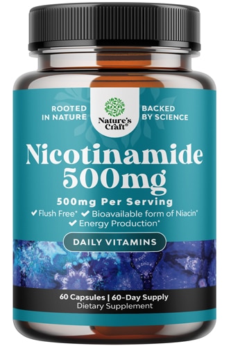 Nature's Craft Nicotinamide Flush Free Bioavailable Form of Niacin