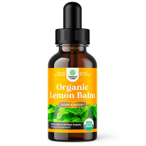 Nature's Craft Organic Lemon Balm Liquid Tincture