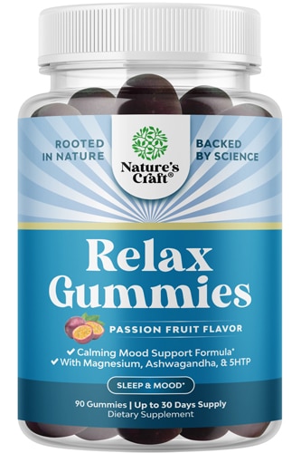 Nature's Craft Relax Gummies Passion Fruit