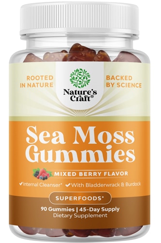 Nature's Craft Sea Moss Gummies Mixed Berry