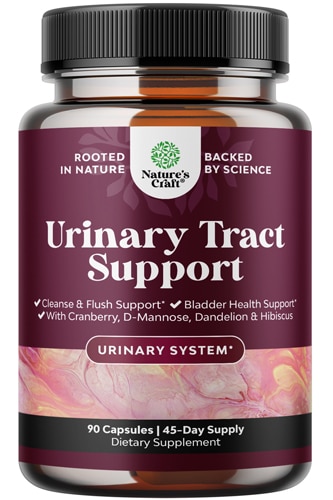 Nature's Craft Urinary Tract Support - D-Mannose with Cranberry Juice Powder & Dandelion