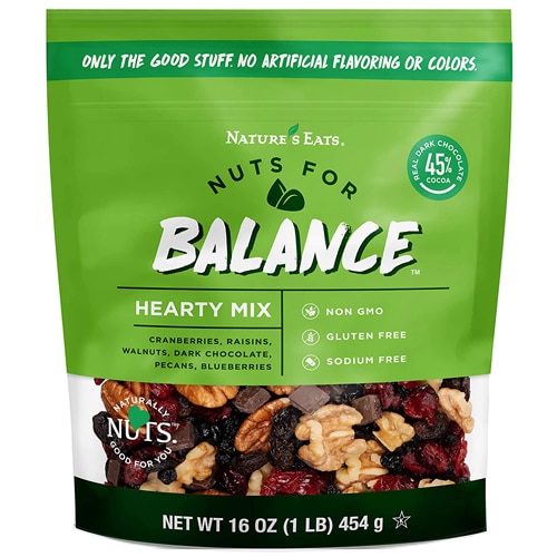 Nature's Eats Nuts for Balance Hearty Trail Mix