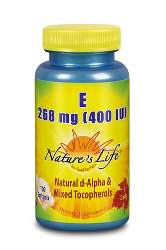 Nature's Life Vitamin E Natural d-Alpha & Mixed Tocopherols