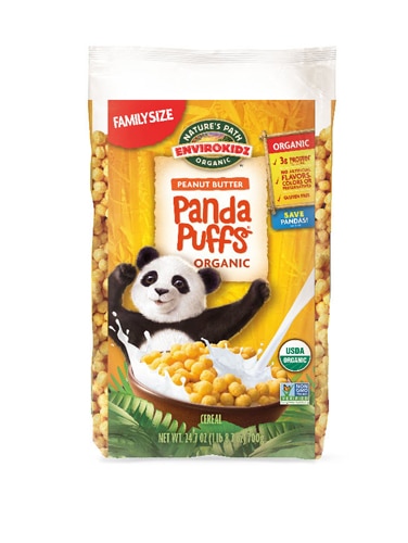 Nature's Path EnviroKidz Organic Panda Puffs Cereal Eco-Pac Peanut Butter