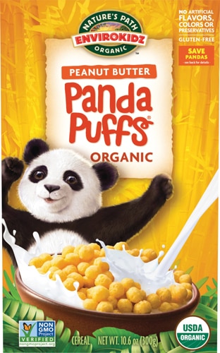 Nature's Path EnviroKidz Organic Panda Puffs Cereal Peanut Butter