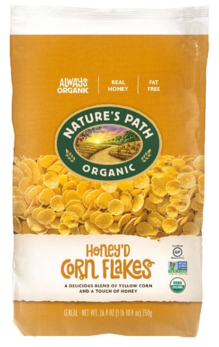 Nature's Path Gluten Free Organic Honey'd Corn Flakes