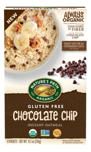 Nature's Path Oatmeal Organic Gluten Free Chocolate Chip