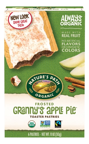 Nature's Path Organic Frosted Toaster Pastries Granny's Apple Pie